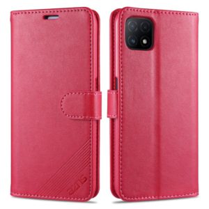 For OPPO A72 5G AZNS Sheepskin Texture Horizontal Flip Leather Case with Holder & Card Slots & Wallet(Red) (AZNS) (OEM)