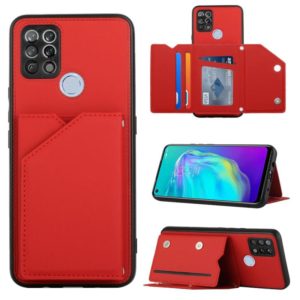 For Tecno Pova Skin Feel PU + TPU + PC Phone Case(Red) (OEM)