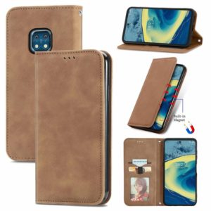 For Nokia XR 20 Retro Skin Feel Business Magnetic Horizontal Flip Leather Case with Holder & Card Slots & Wallet & Photo Frame(Brwon) (OEM)