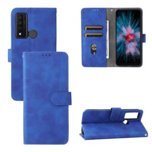 For TCL 20 XE Skin Feel Magnetic Flip Leather Phone Case(Blue) (OEM)