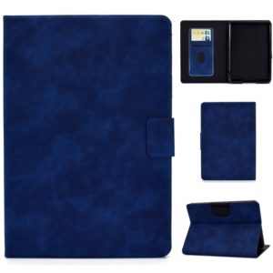 For Kindle Paperwhite 4 / 3 / 2 / 1 Cowhide Texture Horizontal Flip Leather Case with Holder & Card Slots & Sleep / Wake-up Function(Blue) (OEM)