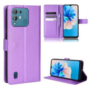 For Blackview A55 Pro Diamond Texture Leather Phone Case(Purple) (OEM)