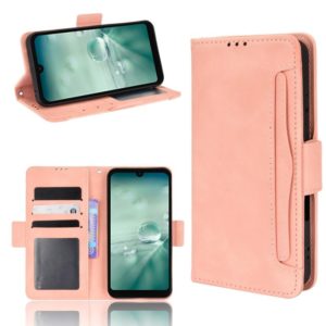 For Sharp Aquos Wish Skin Feel Calf Pattern Leather Phone Case(Pink) (OEM)