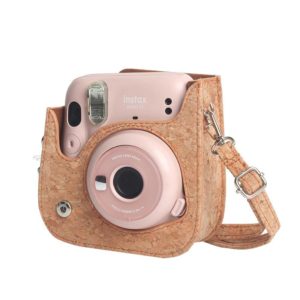 Cork Camera Bag Shoulder Bag Digital Photography Leather Case For FUJIFILM Instax Mini 11 (OEM)