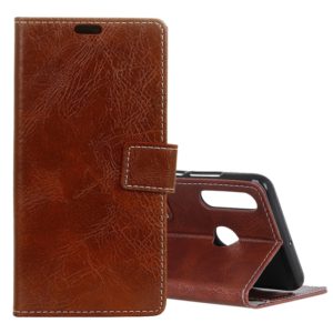 Retro Crazy Horse Texture Horizontal Flip Leather Case for Huawei P30 Lite, with Wallet & Holder & Card Slots & Photo Frame (Brown) (OEM)