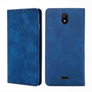 For Nokia C100 Skin Feel Magnetic Horizontal Flip Leather Phone Case(Blue) (OEM)