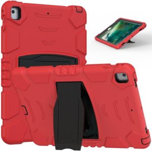3-Layer Protection Screen Frame + PC + Silicone Shockproof Combination Case with Holder For iPad 9.7 (2018) / (2017) / Air 2 / Pro 9.7(Red+Black) (OEM)