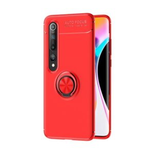 For Xiaomi Mi 10 / 10 Pro Metal Ring Holder 360 Degree Rotating TPU Case(Red+Red) (OEM)