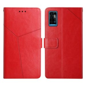For ZTE Blade A71 Y Stitching Horizontal Flip Leather Phone Case(Red) (OEM)
