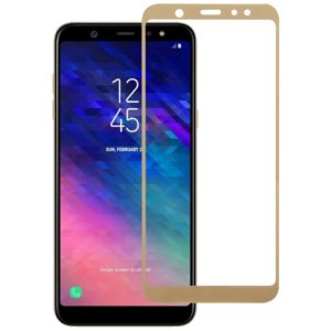 0.26mm 9H 2.5D Tempered Glass Film for Galaxy A6+ (2018)(Gold) (OEM)