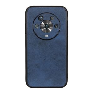 For Honor Magic4 Two-color Calf Texture PU Phone Case(Blue) (OEM)