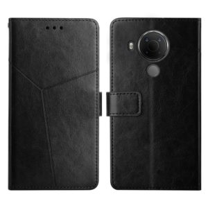 For Nokia 5.4 Y Stitching Horizontal Flip Leather Phone Case(Black) (OEM)