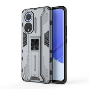 For Huawei nova 9 Supersonic PC + TPU Shock-proof Protective Case with Holder(Grey) (OEM)