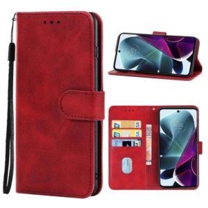 Leather Phone Case For Motorola Moto G200 5G / Edge S30(Red) (OEM)