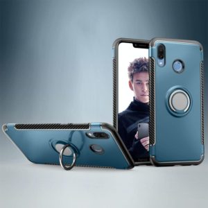 Magnetic 360 Degree Rotation Ring Armor Protective Case for Huawei Honor Play(Navy Blue) (OEM)
