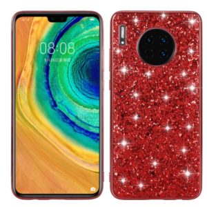 For Huawei Mate 30 Glittery Powder Shockproof TPU Case(Red) (OEM)