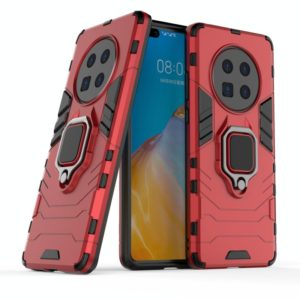 For Huawei Mate 40 Shockproof PC + TPU Protective Case with Magnetic Ring Holder(Red) (OEM)