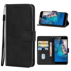 For Tecno Camon CX Leather Phone Case(Black) (OEM)