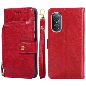 For Huawei nova 9 SE 4G Zipper Bag Leather Phone Case(Red) (OEM)
