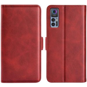 For TCL 30 5G/ 30+ Dual-side Magnetic Buckle Leather Phone Case(Red) (OEM)