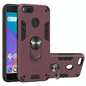 For Xiaomi Mi 5X / A1 / X1 2 in 1 Armour Series PC + TPU Protective Case with Ring Holder(Wine Red) (OEM)