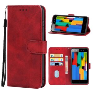For Tecno S12 Leather Phone Case(Red) (OEM)
