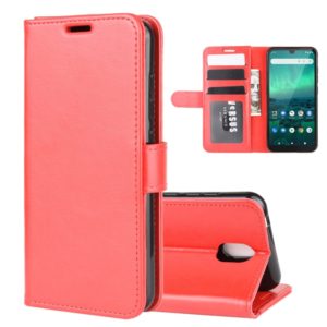 For Nokia 1.3 R64 Texture Single Horizontal Flip Protective Case with Holder & Card Slots & Wallet& Photo Frame(Red) (OEM)