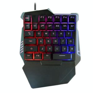 G7 37 Keys USB One-Handed Numeric Keyboard with Backlit, Cable Length: 1.8m (OEM)