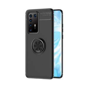 For Huawei P40 Pro+ Lenuo Shockproof TPU Protective Case with Invisible Holder(Black) (lenuo) (OEM)