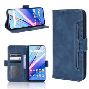 For BLU G91 Pro Skin Feel Calf Pattern Leather Phone Case(Blue) (OEM)