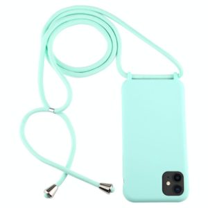 For iPhone 11 Candy Color TPU Protective Case with Lanyard(Mint Green) (OEM)