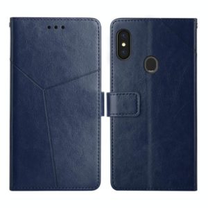 For Gigaset GS3 Y Stitching Horizontal Flip Leather Phone Case(Blue) (OEM)