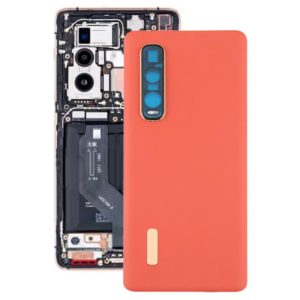For OPPO Find X2 Pro CPH2025 PDEM30 Original Leather Material Battery Back Cover (Orange) (OEM)