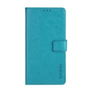 For Meizu 18 Pro idewei Crazy Horse Texture Horizontal Flip Leather Case with Holder & Card Slots & Wallet(Sky Blue) (idewei) (OEM)