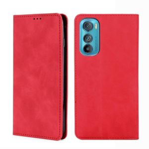 For Motorola Edge 30 Skin Feel Magnetic Horizontal Flip Leather Phone Case(Red) (OEM)