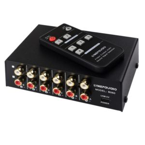 4 In 2 Out / 2 In 4 Out RCA Audio Signal Selector Switch Device with Remote Control (OEM)