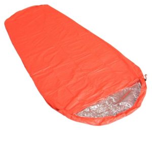 Outdoor Hiking Camping Heat-Reflective Thermal Insulation Sleeping Bag Emergency Blanket Mummy 210cm x 83cm (OEM)