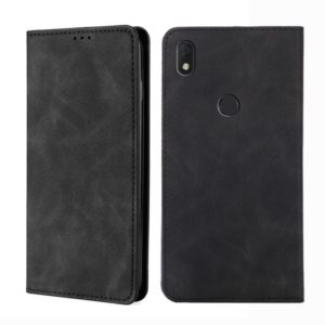 For Alcatel Axel / Lumos Skin Feel Magnetic Horizontal Flip Leather Phone Case(Black) (OEM)