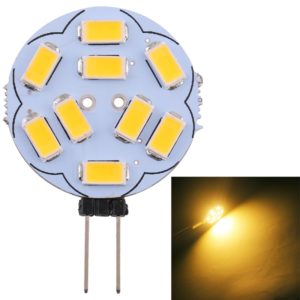 G4 9 LEDs SMD 5730 180LM 2800-3200K Stepless Dimming Energy Saving Light Pin Base Lamp Bulb, DC 12V (Warm White) (OEM)