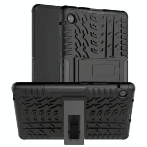 For Huawei MatePad T 8 Tire Texture Shockproof TPU + PC Protective Case with Holder(Black) (OEM)