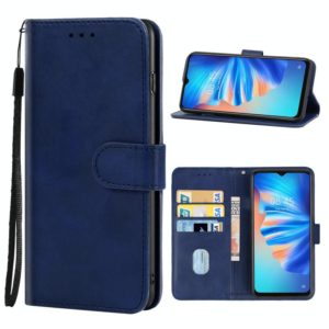 Leather Phone Case For Tecno Spark 8T(Blue) (OEM)