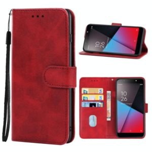 Leather Phone Case For Vodafone Smart N9 Lite(Red) (OEM)