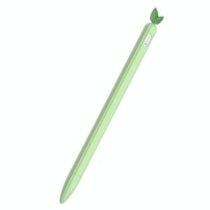 For Apple Pencil 2 Contrasting Color Mint Leaf Silicone Non-slip Protective Cover(Green) (OEM)