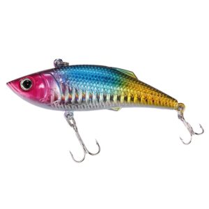 Color Coating Plastic Artificial Fishing Lures Fishing Topwater Floating Popper Lure Hit Water Waves Climb Fishing Bait with Hooks, Length: 7.5 cm (OEM)