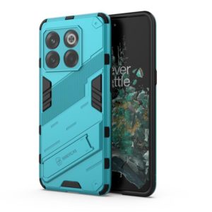 For OnePlus 10T 5G Punk Armor PC + TPU Phone Case with Holder(Blue) (OEM)