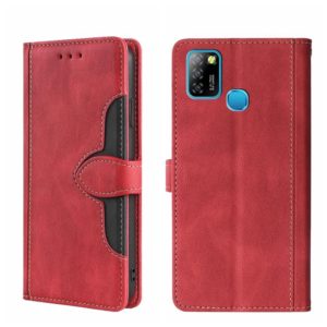 For Infinix Hot 10 Lite / Smart 5 X657 Skin Feel Straw Hat Magnetic Buckle Leather Phone Case(Red) (OEM)