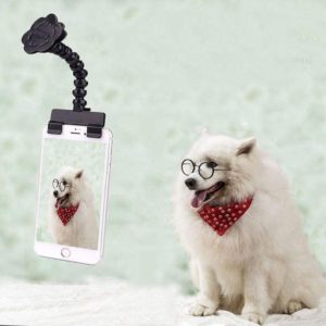 Pet Camera Artifact Dog Cat Looking At Camera Phone Clip(Black) (OEM)