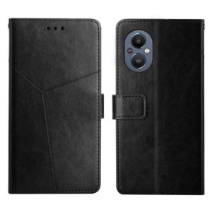 For OnePlus Nord N20 5G Y Stitching Horizontal Flip Leather Phone Case(Black) (OEM)