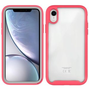 For iPhone XR Starry Sky Solid Color Series Shockproof PC + TPU Protective Case(Red) (OEM)