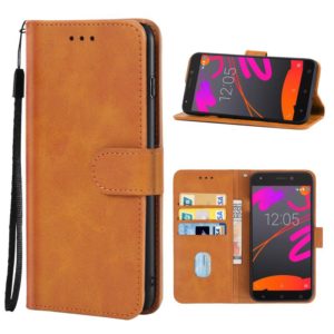 Leather Phone Case For BQ Aquaris M5(Brown) (OEM)